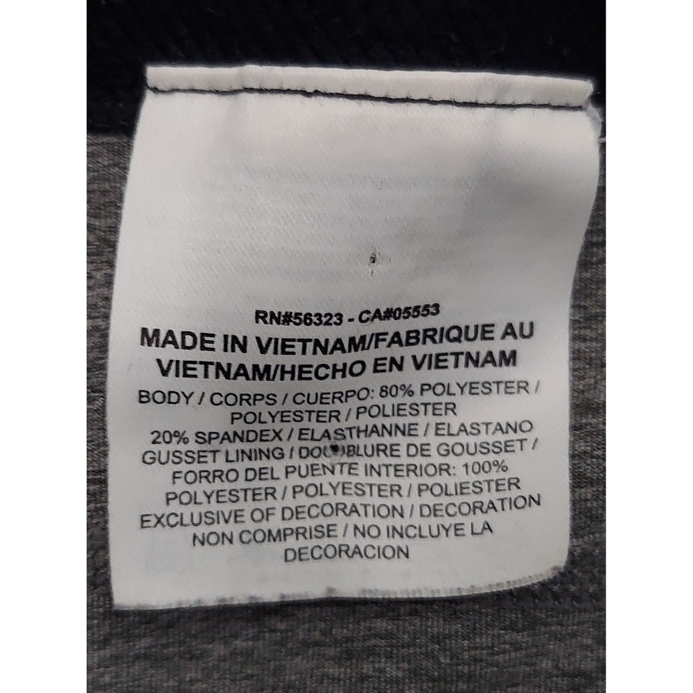 Nike Pro Cropped Leggings Womens Large Gray Running Gym Workout Swoosh - Picture 10 of 12
